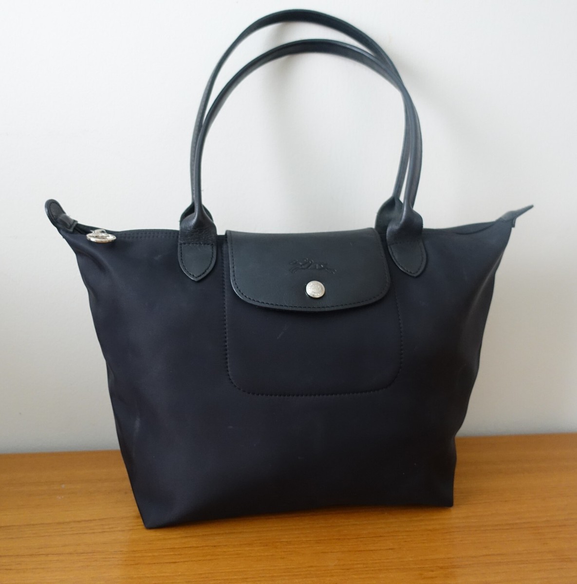 LONGCHAMP LE PLIAGE HANDBAG IN BLACK COLOR. NEW | eBay