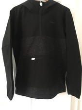 Image of Mens Jack & Jones Black JJTSeason Sweat 1/2 Zipped Hoodie Size L. BNWT.