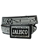 Cinto Jalisco Cinto bordado vaquero Piteado Western Cowboy style belt