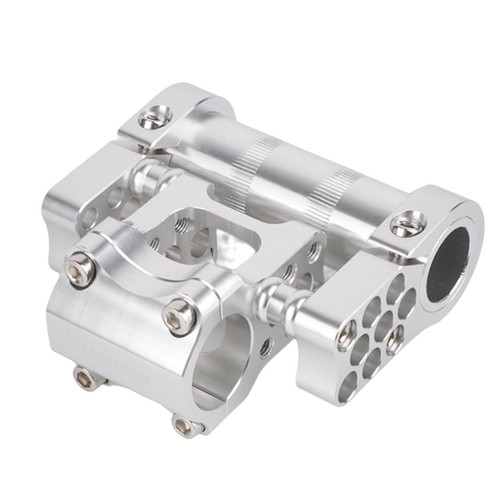 Attacco manubrio bici doppio attacco riser 25.4mm supporto CNC per BMX - Foto 51 di 57