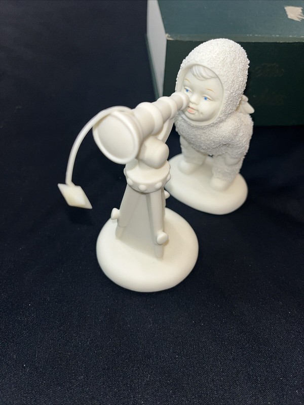 Dept. 56 Snowbabies: "I See You" Bisque Porcelain Figurine In Box # 68780