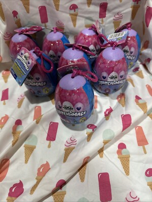 Hatchimals Glittering Garden  Magic Sequin Clip-On Sealed Mystery Egg Lot Of 8
