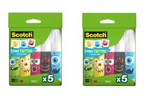 3m Scotch Glue Sticks. 2 Packs of 5 Sticks. For Card, Paper and Fabric