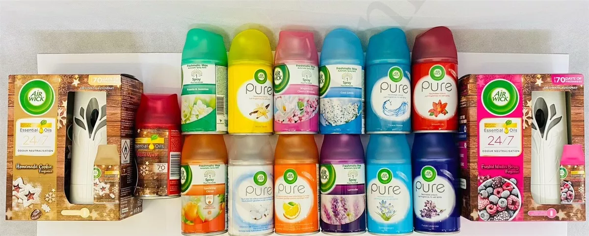 3 X AIR WICK AIRWICK FRESHMATIC AUTOMATIC REFILLS SPRAY 250ML CHOOSE SCENT