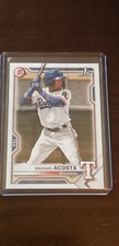 2021 Bowman Maximo Acosta 1st Bowman BP-7 Texas Rangers Prospect