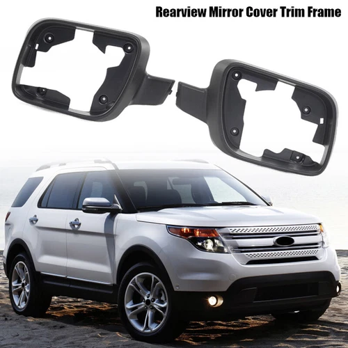 Pair Door Side Mirror Housing Shell Frame For Ford Explorer 2011-2019 Unpainted