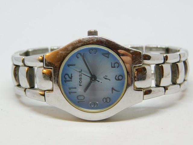 Fossil F2 Silver Tone Stainless Steel 
