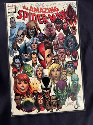 AMAZING SPIDER-MAN #1 J SCOTT CAMPBELL COVER G FACES LE 1200 NM CGC IT! NM