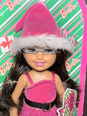 Pink Holiday Chelsea Doll 2010 BARBIE SISTER Chelsea CHRISTMAS