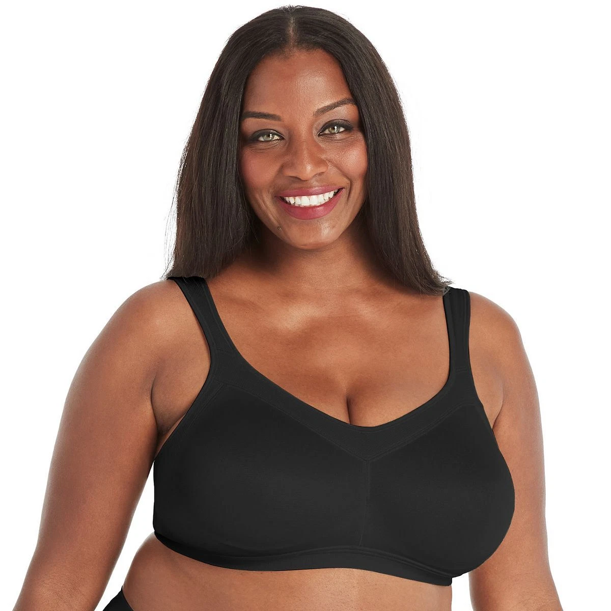 Playtex 18 Hr Active Lifestyle Full Fig. Sports Bra 4159 Black Sz.36 38 40 42 44