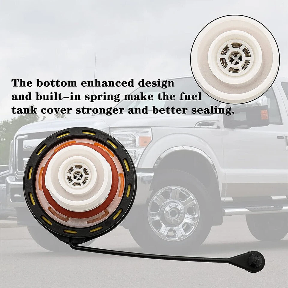 1 x Gas Cap Fuel Cap HC3Z-9030-C For Ford F250 F350 F450 F550 Super Duty 2011-16 - Imagem 3 de 4