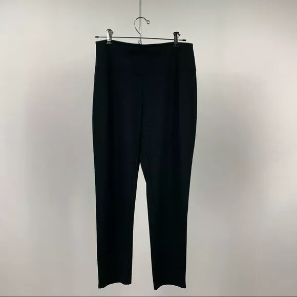 J. Jill Wearever Smooth-Fit Slim-Leg Black Career Comfort Pants XS