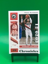 2021 Panini Chronicles Basketball Damian Lillard Base Card #3 Trail Blazers
