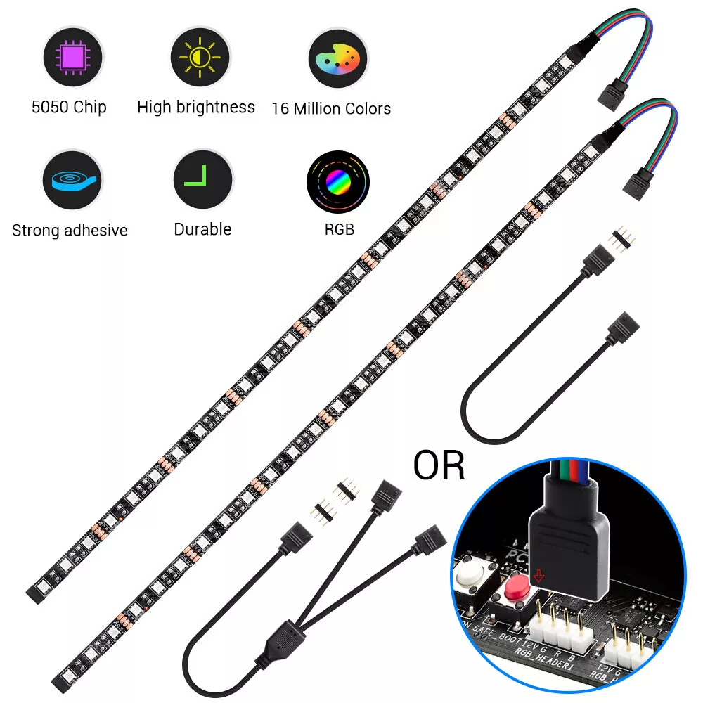 5050 12V Led Strip RGB LED Headers For PC Computer Case Mainboard