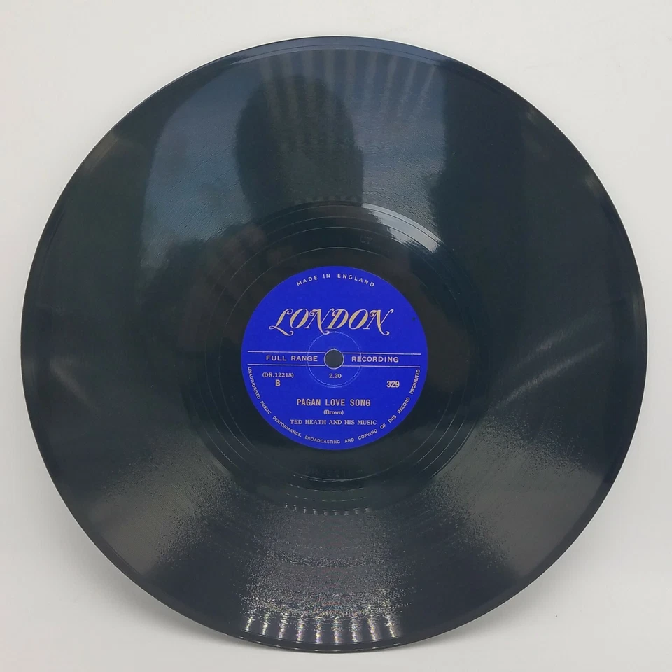 78 RPM 10" Record Ted Heath Deep Forest & Pagan Love Song London Records 329 E+ - Image 4 of 4