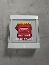 Heyday AirPods Earbud Case Cover with Clip Fits Gen 1  2  Red