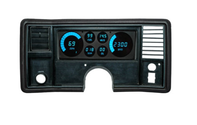 Intellitronix Teal LED Digital Gauge Cluster Panel 1978-88 Monte Carlo EL Camino