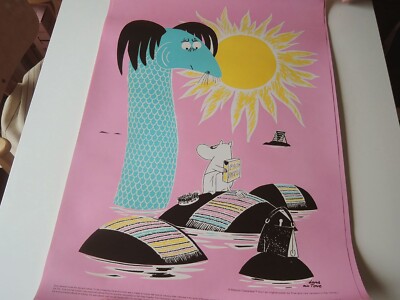 【POSTER】Keep Waters Clean  Tove Jansson  Lars Jansson Moomin mama Muumi 70x50cm