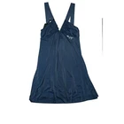 Miss Sixty Evening Party Dress Bridesmaids Stretch Size L Blue Glitter Shine NEW