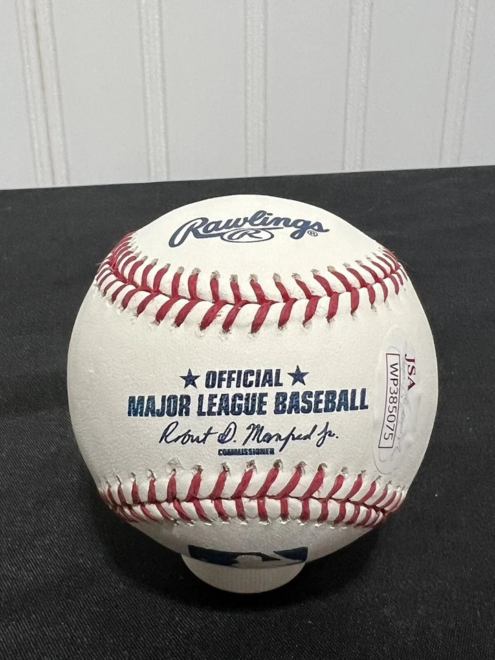 Ross Grimsley Montreal Expos Autographed ROMLB Baseball JSA w/ Inscription - Image 2 of 4