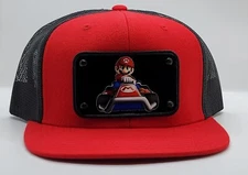 Mario Kart, Metal Patch,  Decky, Flat Bill, Snapback, Trucker,Nintendo