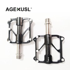 Aceoffix Bike Pedals Ti Titanium Axis 3 Bearing CNC Body PD069 168g/Pair MTB
