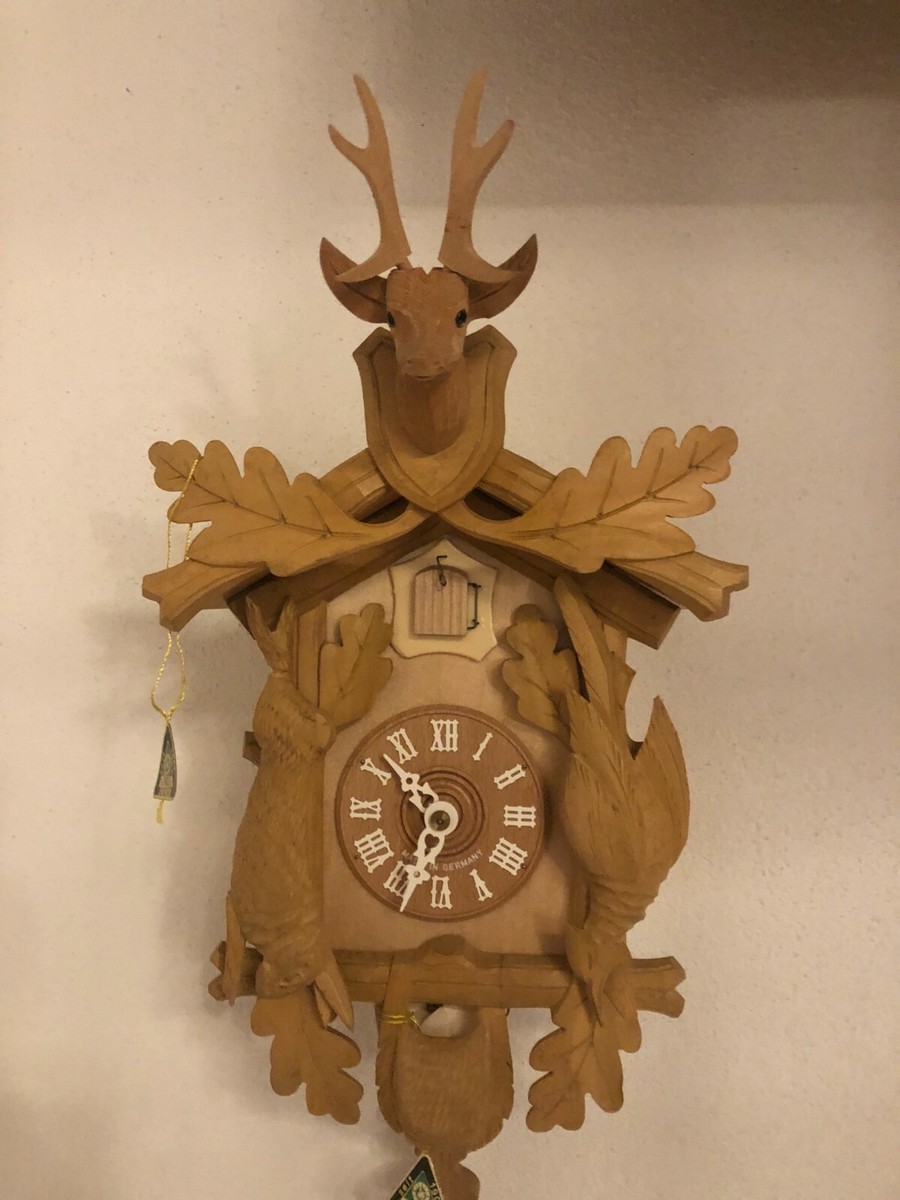 Neue Jmius Schwarzwald Kuckucksuhr Mechanisch Tage Werk