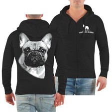 Kapuzenjacke Französische Bulldogge hunde Bouledogue Francais Rasse S - 8XL