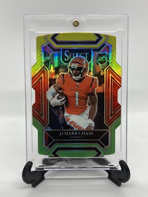 Ja marr Chase RC Insert 1 Rookie Card LSU Bengals Pop Panini Select Die Cut