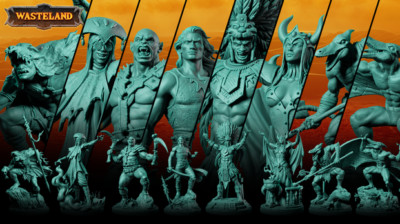 D&D Dark Sun Set Wasteland Agis Kalak Pterran Mul wild 32/75mm