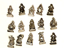 Dollhouse Miniatures Vintage Lot Of 15 Toy Figurines for Staging Dollhouse