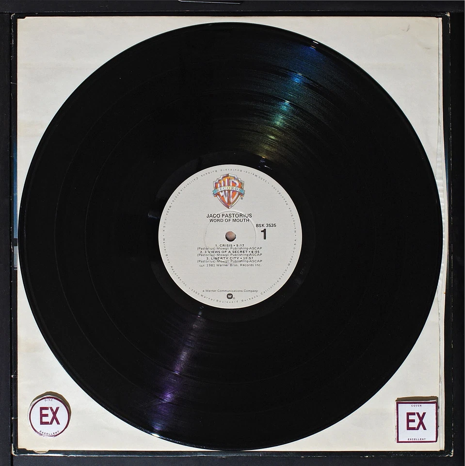 Jaco Pastorius - Word Of Mouth - original LP record [NHA5-023] USA - Image 3 of 3