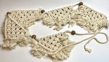 Macrame Wall Hanging Fringe Garland Banner BOHO Chic Bohemian Decor 60  