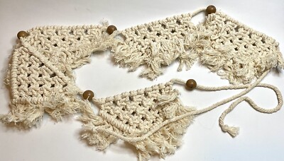 Macrame Wall Hanging Fringe Garland Banner BOHO Chic Bohemian Decor 60 