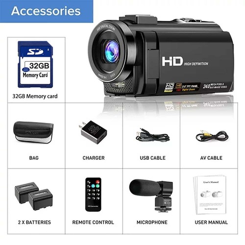 Camara De Video Para Grabar Contenido Youtuber 1080P Con Microfono Profesional - Picture 4 of 7