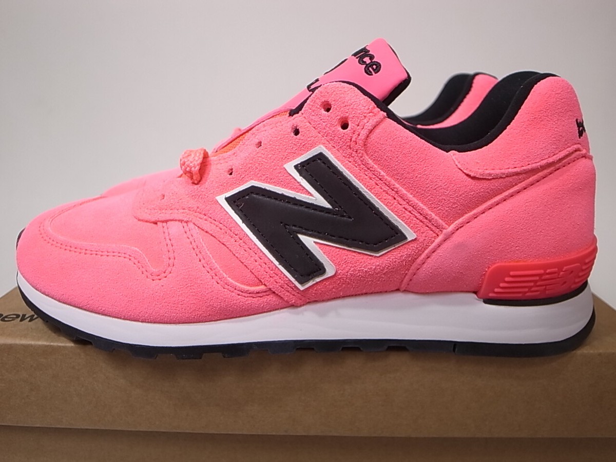 UK製M670NEN新品23.5cmピンクx黒オールスウェードNEON PINK NEW BALANCE M670NEN 670 NEON PINK BLACK MADE IN ENGLAND US9