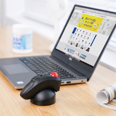 ELECOM Mouse Wireless w/Receiver Trackball Handy Type Relacon Black M-RT1DRBK