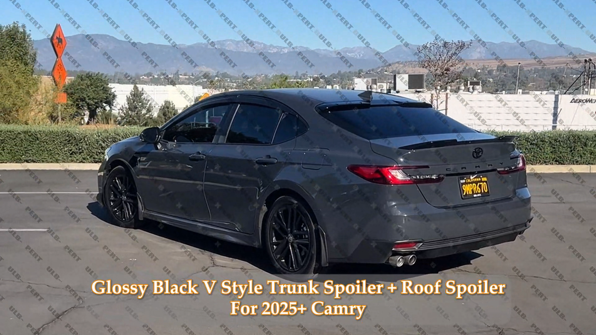 For 25-26 Toyota Camry LE XLE SE XSE V Style Trunk Spoiler + Rear