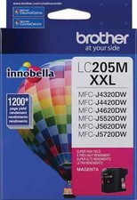 Brother LC205M XXL Magenta Ink Cartridge Innobella Genuine - WEIGHS 100 FULL