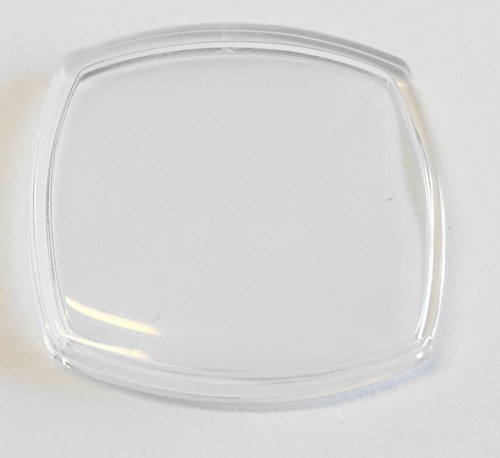 Verre De Montre Carré 28 Mm Geneve Base Plate - Compatible Pour Remplacement