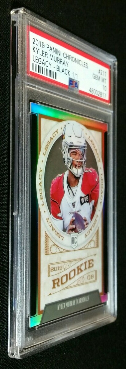 PSA 10 TRUE 1/1 RC KYLER MURRAY 🚨BLACK PRIZM ROOKIE #217 2019