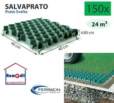 GRIGLIATO SALVAPRATO POLIETILENE PRATO CARRABILE PARCHEGGIO GIARDINO 4,8CM 150PZ