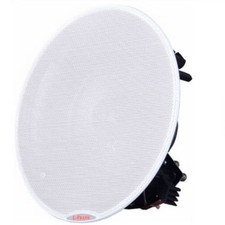 Pair 100/140W 2-Way In-Ceiling Speakers White Edgeless Crossover