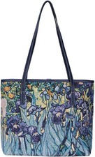 Signare Tapestry Shoulder Bag Tote For Women With Travel Or Work Iris 