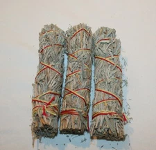 5 Herb SACRED FEATHER Wand Mini Smudge Sage Stick 3 Pack