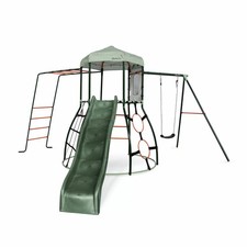 Plum Metal Climbing Dome Slide Monkey Bars Swing Arm Outdoor Play 3+ Years UK