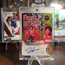 2021-22 Optic Josh Christopher Fast Break Signatures Gold RC VAR Auto 9/10
