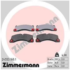 Satz Bremsbeläge Bremsklötze vorne für Porsche Cayenne 92A 9PA 9YA 9YB 240829