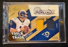 Kurt Warner 2017 Absolute Football Duel Patch Auto Card Gold /25 Rams Legend 💎