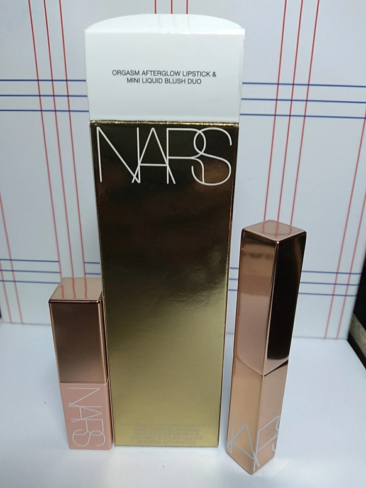 NARS ORGASM Afterglow Sensual Shine Lipstick & Mini Liquid Blush Duo NIB - Image 2 of 4